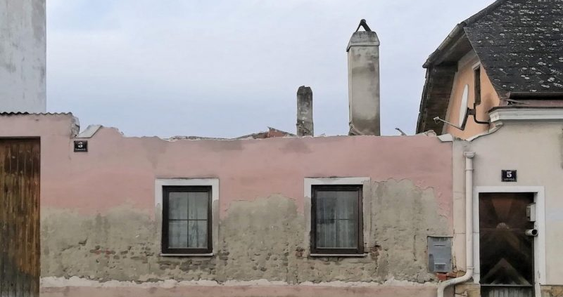 Tuchmachersiedlung Horn (NÖ), Abriss Raabser Straße 3