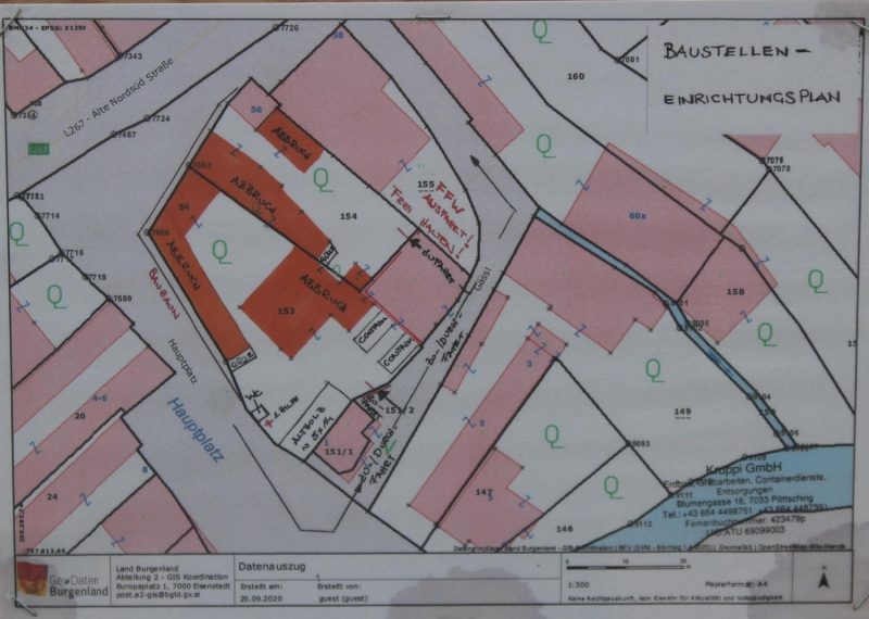 Baustelleneinrichtungsplan