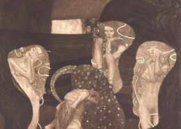 Das Fakultätsbild "Die Jurisprudenz" von Gustav Klimt