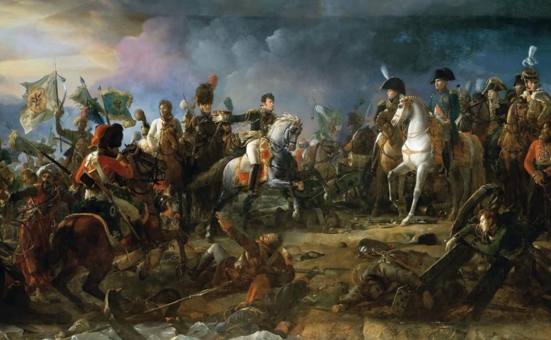 Napoléon bei der Schlacht von Austerlitz, Gemälde von François Gérard (1770-1837)