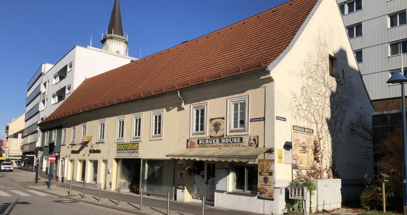 'Denksteinhaus', Bahnhofstraße 6, Wels (Foto Nov. 2020)