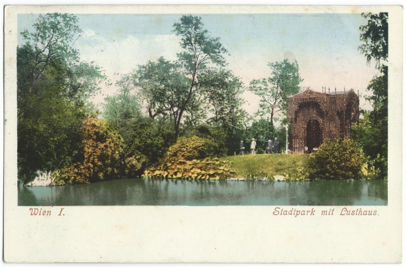 Stadtpark Postkarte, Wien 1905