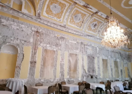 Barocksaal nach der Zerstörung, Hotel Europa, Innsbruck
