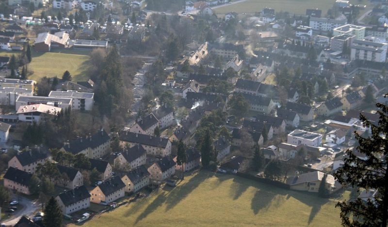 Südtiroler Siedlung in Bludenz, Luftbild